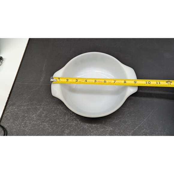 Anchor Hocking Fire King Round 2 Qt. Covered Casserole Dish Glass Vintage - Picture 15 of 16